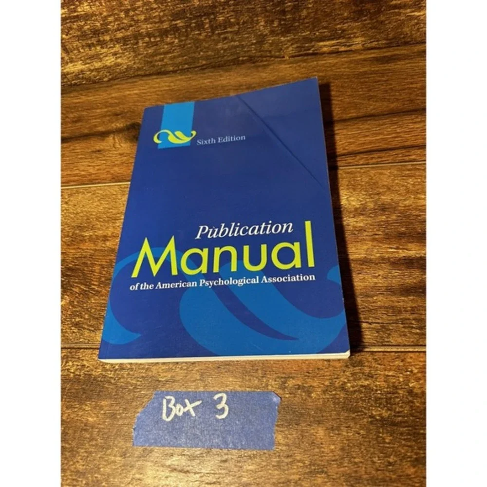 Publication Manual of the American Psychological Association 6th Edition - 2010